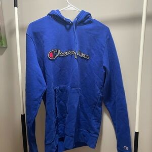 champion blue sweatshirt